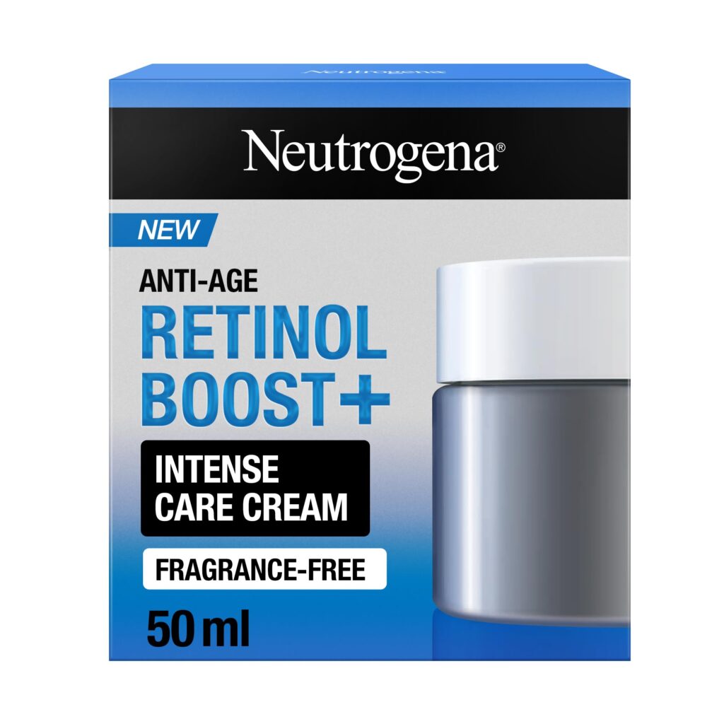 كريم نيوتروجينا ريتينول بوست+ للعناية المركزة (Neutrogena Retinol Boost+ Intense Care Cream) بحجم 50 مل