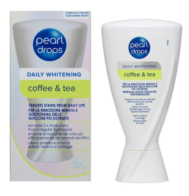 معجون أسنان بيرل دروبس للتبييض اليومي للقهوة والشاي (Pearl Drops Daily Whitening Coffee & Tea)