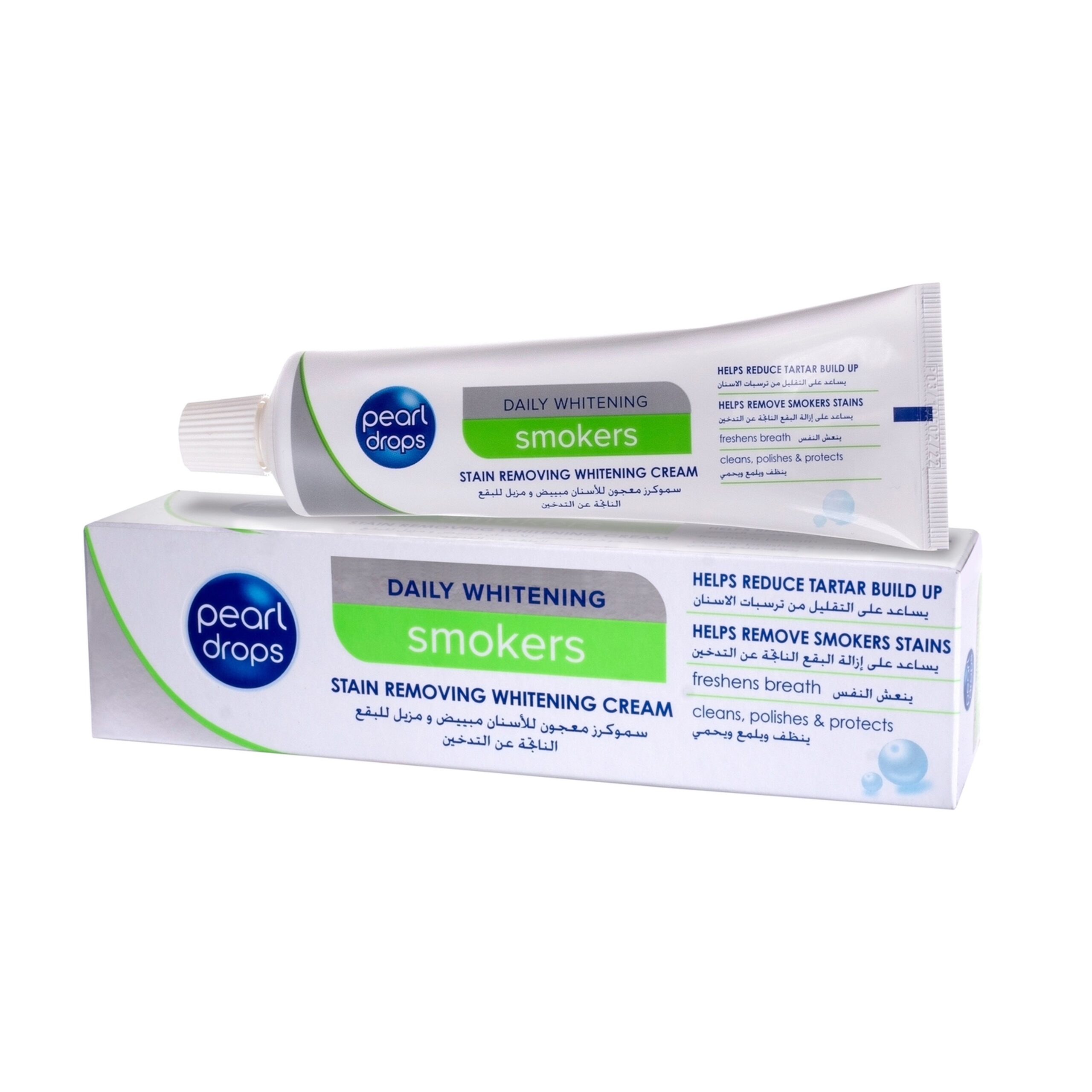 معجون أسنان بيرل دروبس سموكرز (Pearl Drops Smokers Stain Removing Whitening Cream)