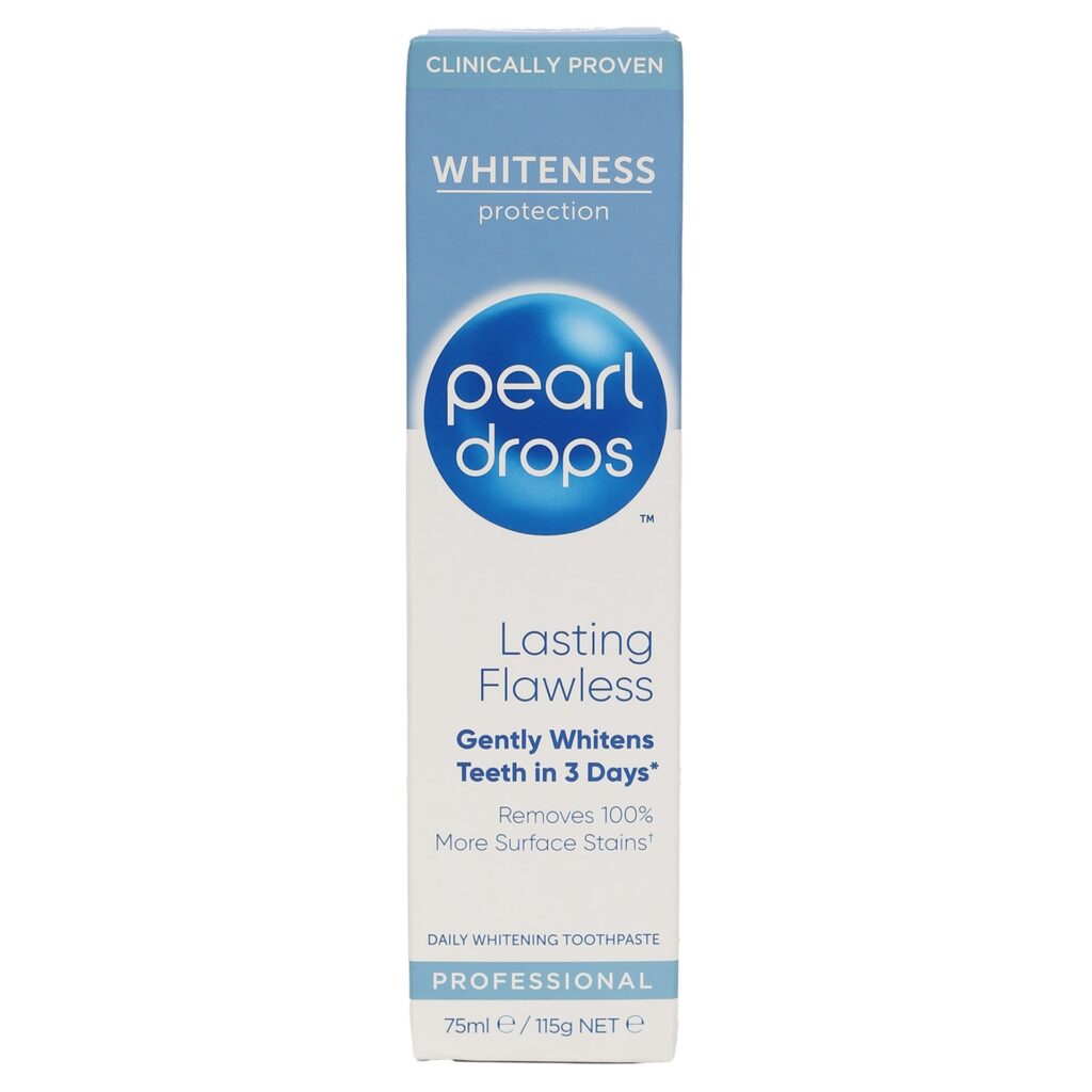معجون أسنان يومي للاحترافي لتبييض الأسنان بيرل دروبس لاستينغ فلوليس (Pearl Drops Lasting Flawless) بحجم 75 مل