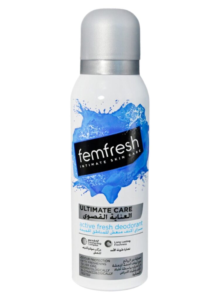 بخاخ فيم فريش ألتيميت كير أكتيف فريش (Femfresh Ultimate Care Active Fresh Deodorant)