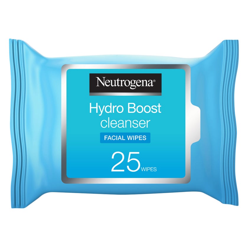 مناديل نيوتروجينا هيدرو بوست لتنظيف الوجه وإزالة المكياج (Neutrogena Hydro Boost Cleansing Facial Wipes)